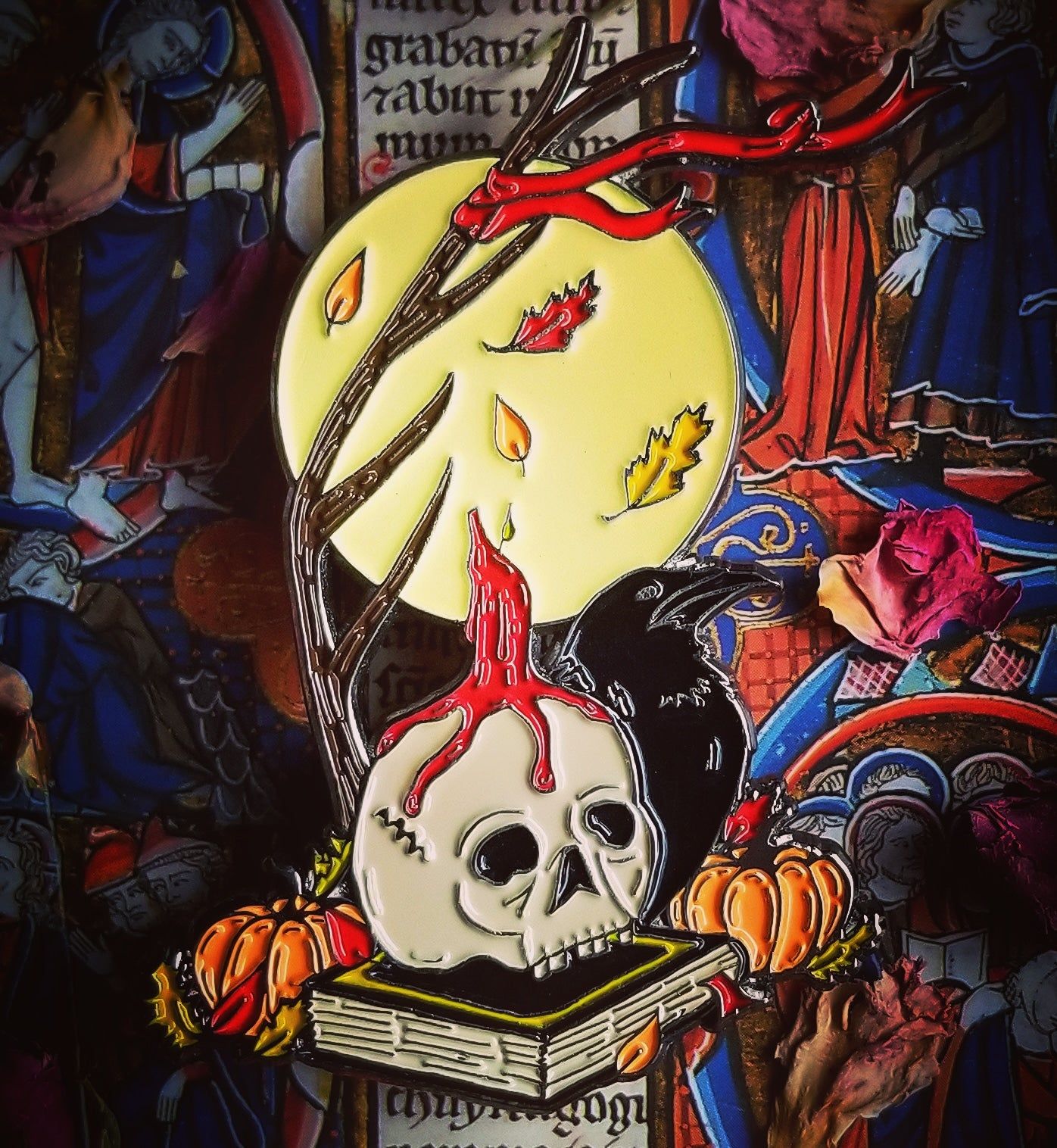 Skull, Raven, Candle - Vlad Hat - #original_alt_text#